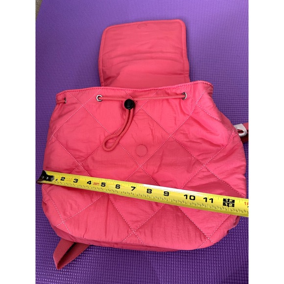 Kipling Adino Mini Backpack - Cosmic Pink Quilt (Retail $119!) monkey keychain - Picture 5 of 6